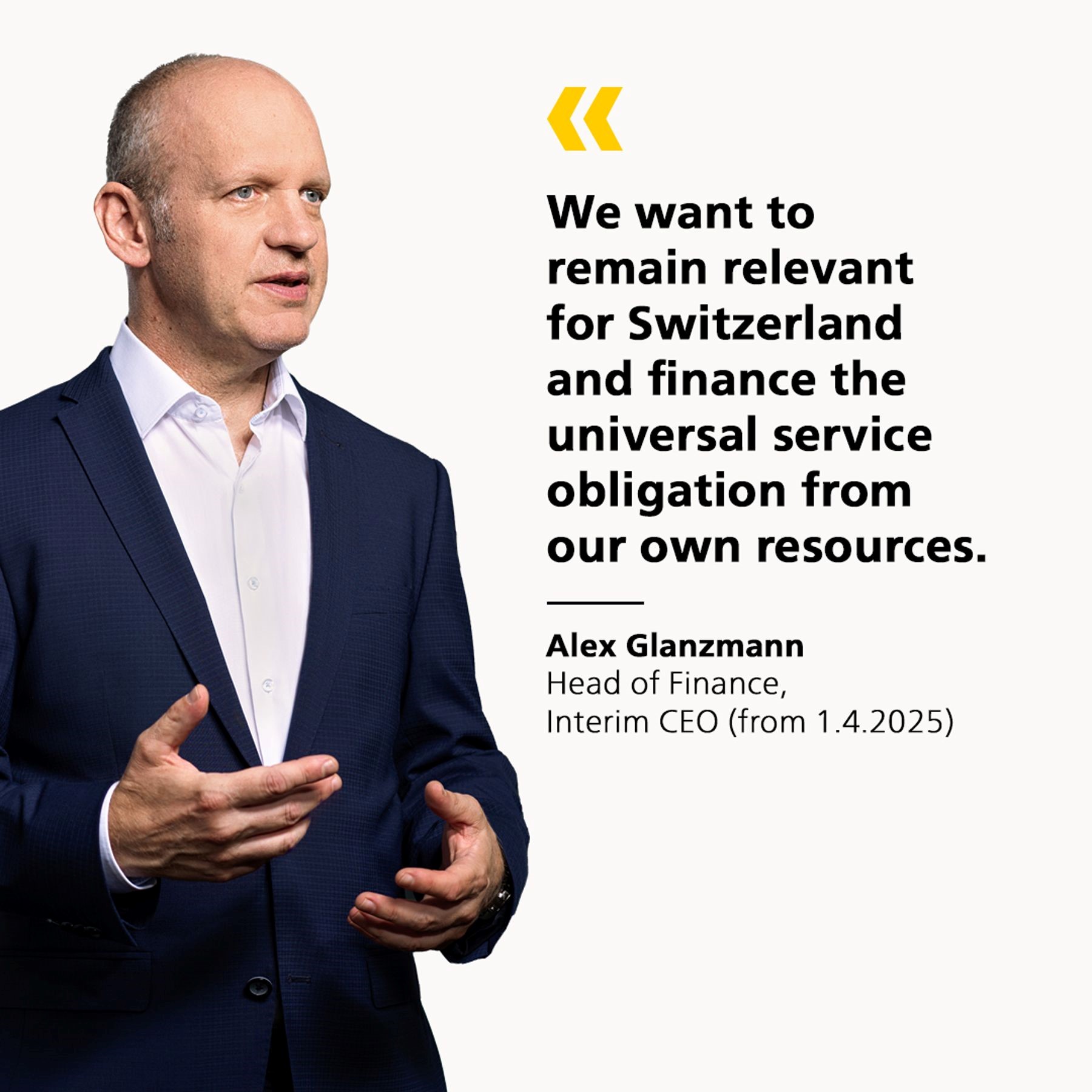 Alex Glanzmann, Head of Finance, Interim CEO (from 1.4.2025)