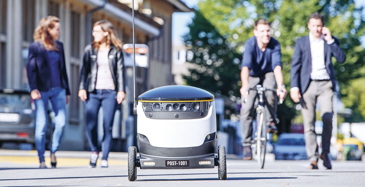 Die Post Lieferroboter